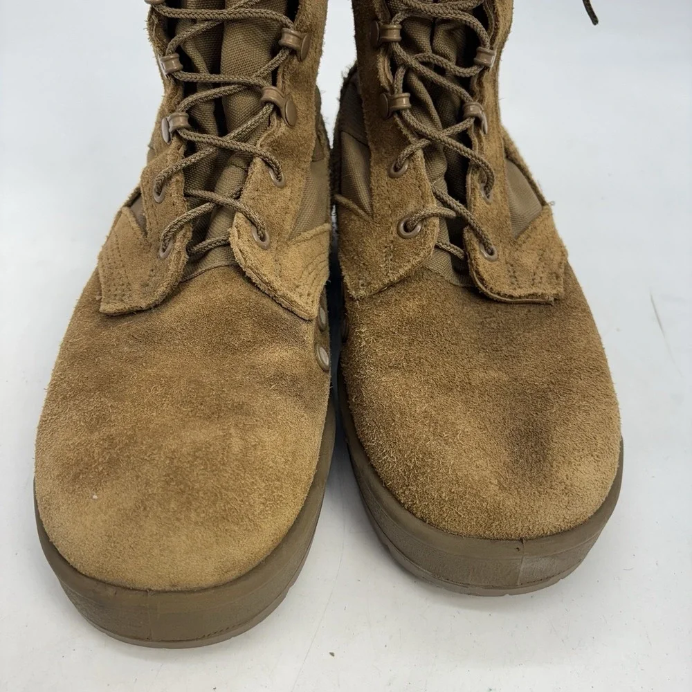 McRae Flight Combat Military Boots Mens 7.5 W Coyote Brown Vibram Soles